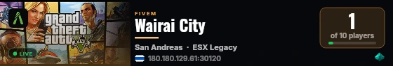 [CFX Default FiveM] HYPER TEST live status badge
