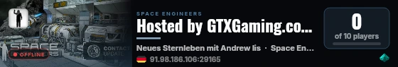 Hosted by GTXGaming.co.uk live status badge