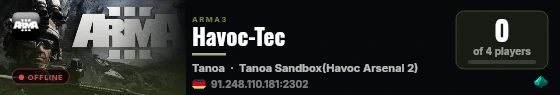 Havoc-Tec live status badge