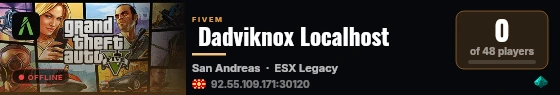  Dadviknox Localhost live status badge