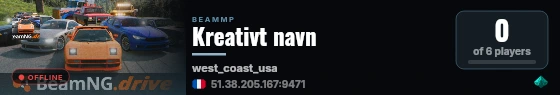 Kreativt navn live status badge