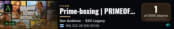 Prime-boxing | PRIMEOFFICIAL live status badge