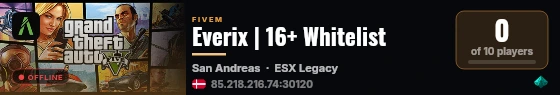 Everix | 16+ Whitelist live status badge