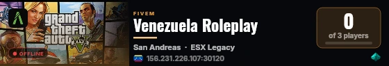 Venezuela Roleplay live status badge