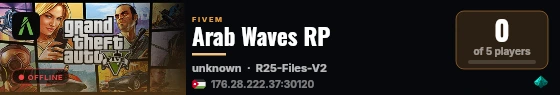 Arab Waves RP live status badge