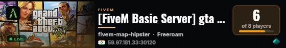 [FiveM Basic Server] gta 5 season 2 live status badge