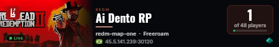 Ai Dento RP live status badge