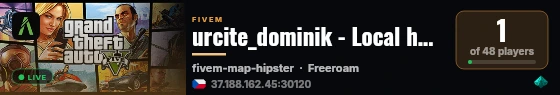 urcite_dominik - Local host live status badge