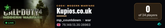 Kupios.co.uk live status badge