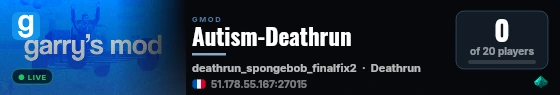 Autism-Deathrun live status badge