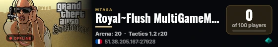 Royal~Flush MultiGameModes|Tactics/Spar [AR/EN]|رويال فلاش للحرب والتكتيك live status badge