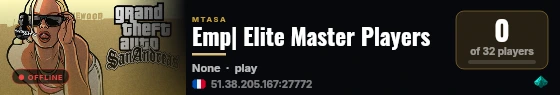 Emp| Elite Master Players live status badge