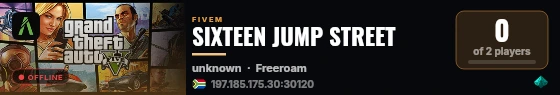 SIXTEEN JUMP STREET live status badge