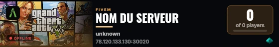 NOM DU SERVEUR live status badge