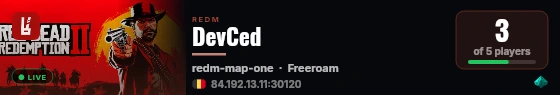 DevCed live status badge