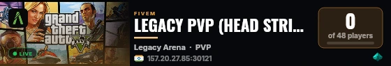 LEGACY PVP (HEAD STRIKE) live status badge