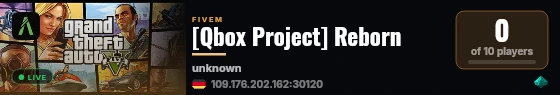 [Qbox Project] Reborn live status badge