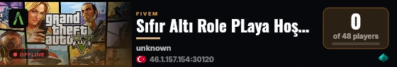 Sıfır Altı Role PLaya Hoşgeldiniz live status badge