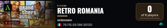 RETRO ROMANIA live status badge