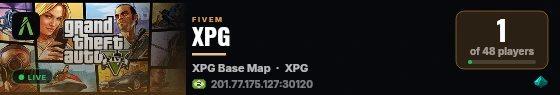 XPG live status badge