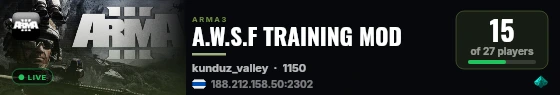 A.W.S.F TRAINING MOD live status badge