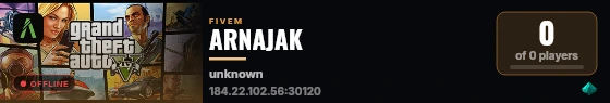 ARNAJAK live status badge