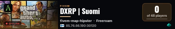 DXRP | Suomi live status badge