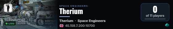 Therium live status badge