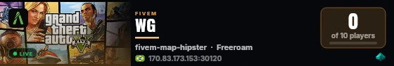 WG live status badge