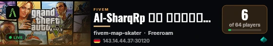Al-SharqRp مجتمع الشرق live status badge