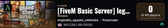 [FiveM Basic Server] leggera live status badge