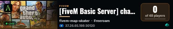 [FiveM Basic Server] change-me live status badge