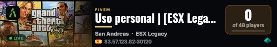 Uso personal | [ESX Legacy] live status badge