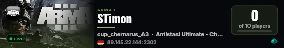 STimon live status badge