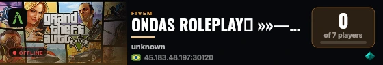 ONDAS ROLEPLAY💙 »»————-　LIBERDADE NO SEU RP É AQUI————-««💙   live status badge