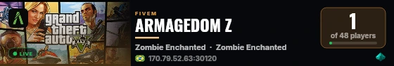 ARMAGEDOM Z live status badge