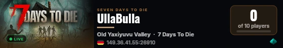 UllaBulla live status badge