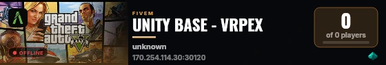 UNITY BASE - VRPEX live status badge