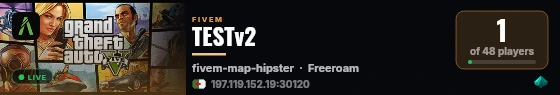TESTv2 live status badge