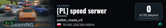 [PL] speed serwer live status badge