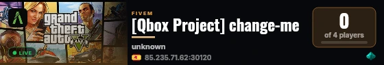 [Qbox Project] change-me live status badge
