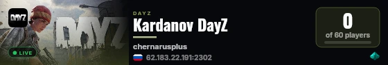 Kardanov DayZ live status badge