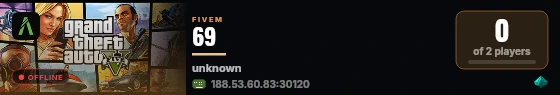 69 live status badge