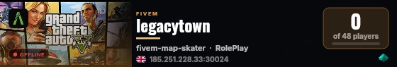 legacytown live status badge
