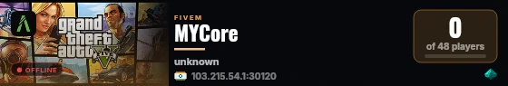 MYCore live status badge