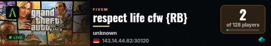 respect life cfw {RB} live status badge
