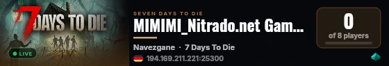 MIMIMI_Nitrado.net Gameserver live status badge