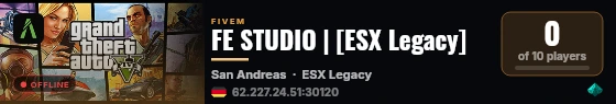 FE STUDIO | [ESX Legacy] live status badge