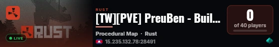[TW][PVE] PreuBen - Build, Survive, Explore live status badge