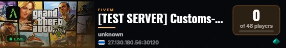 [TEST SERVER] Customs-Script live status badge